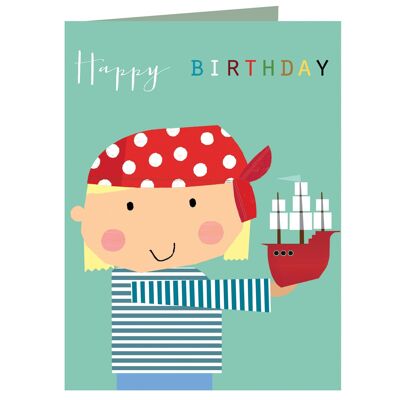 TMC03 Mini carte d'anniversaire pirate