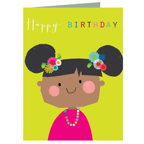 TMC12 Mini Flower Girl Birthday Card