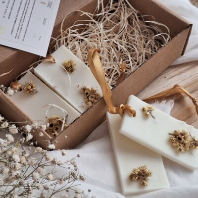 Barrette di cera (deodoranti per ambienti solidi alla soia) arancia dolce e salvia
