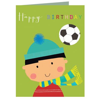 Tarjeta de cumpleaños mini fútbol TMC16