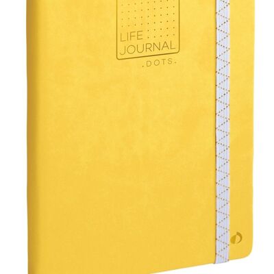 NOTIZBUCH 21 Punkte Life Journal gelb El