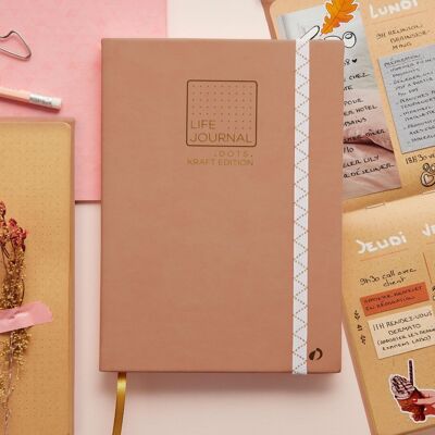 NOTEBOOK 21 dots Life Journal KRAFT El