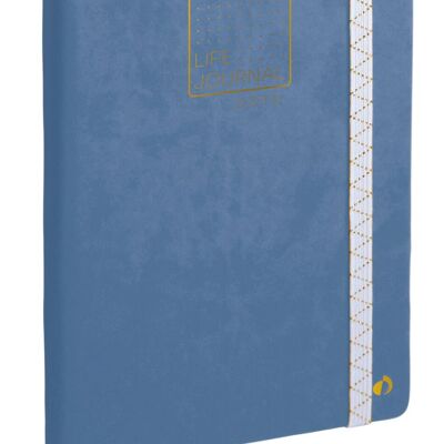 NOTEBOOK 21 dots Life Journal blue gray El