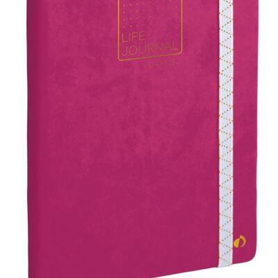 NOTEBOOK 21 dots Life Journal plum El