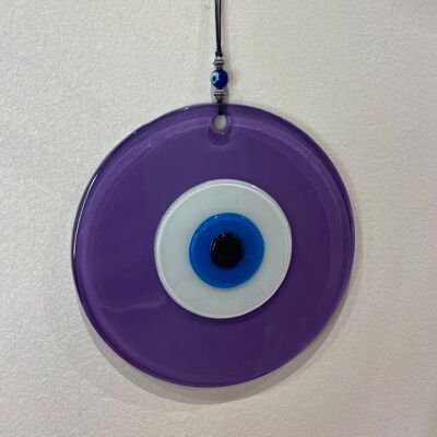 Violet XL - Protective eye handmade in Turkey in glass paste