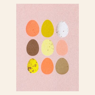 Postcard eggs neon