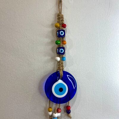 Perline colorate - Occhio di protezione realizzato a mano in Turchia in pasta di vetro