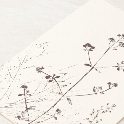 Blumenkarte „Sommerwiese“ • Kollektion Empreintes • A6 (inkl. Umschlag)