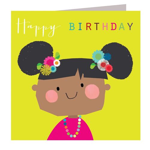 MC12 Flower Girl Birthday Card