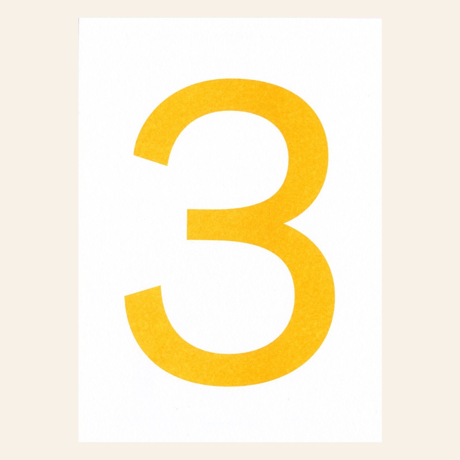 Cartolina postale Risografia – "Tre" – DIN A6