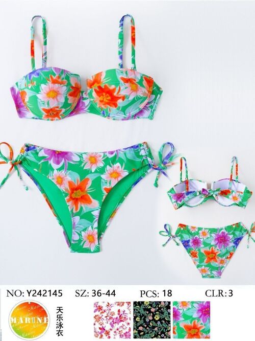 Bikini estampado detalle copas