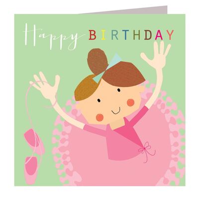 MC14 Ballerina-Geburtstagskarte