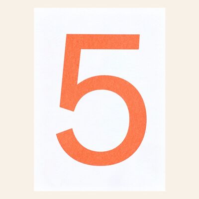 Postcard "Five"