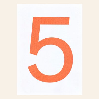 Cartolina "Cinque"