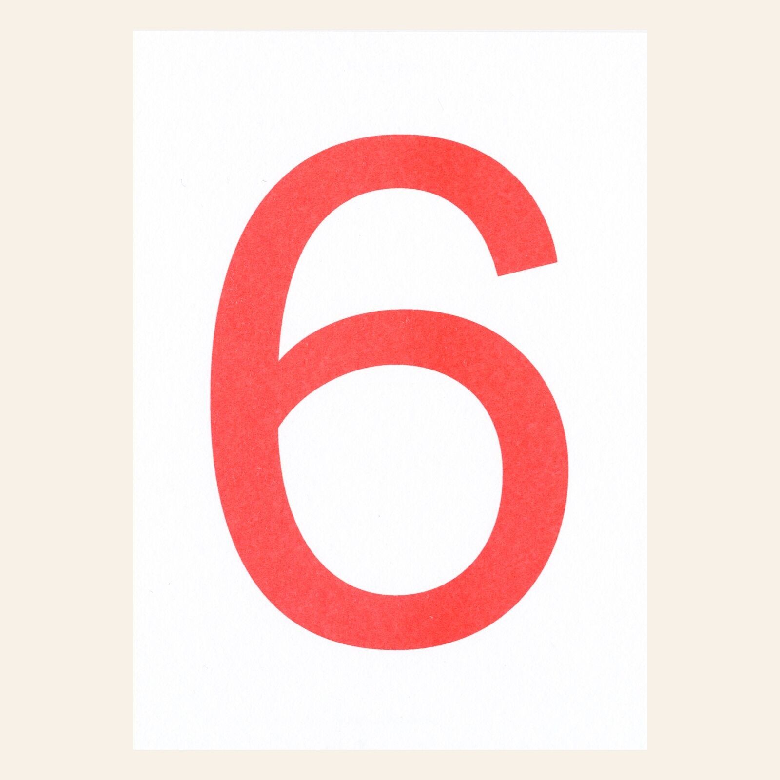 Cartolina postale Risografia – "Sei" – DIN A6