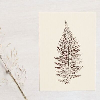 “Fougère” plant card • Empreintes collection • A6 (envelope included)