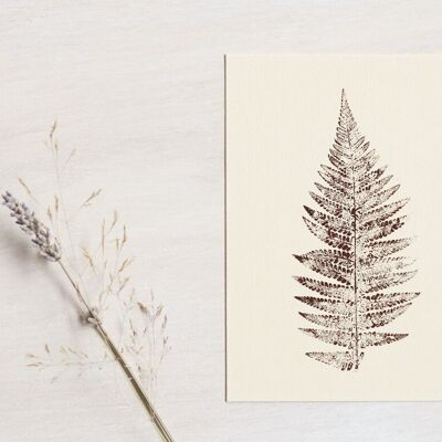 Pflanzenkarte „Fougère“ • Kollektion Empreintes • A6 (inkl. Umschlag)