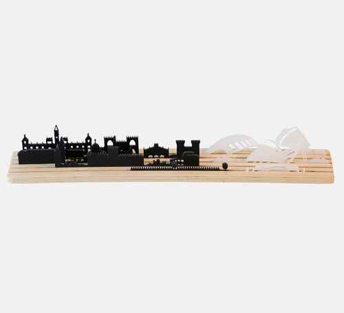 Shapes of Valencia 3D City Silhouette skyline (architecture toy & decor model)