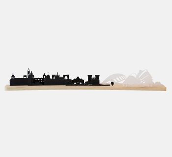Formes de l'horizon 3D de la silhouette de la ville de Valence (modèle de jouet et de décoration d'architecture) 2