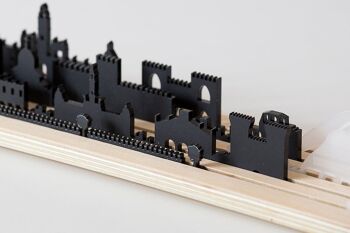 Formes de l'horizon 3D de la silhouette de la ville de Valence (modèle de jouet et de décoration d'architecture) 3