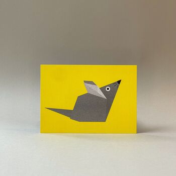 Carte postale Origami Souris 2