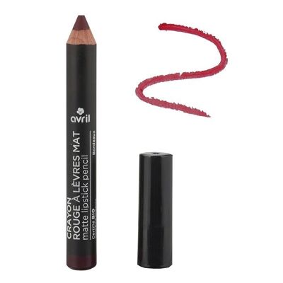 Bordeaux matte lipstick pencil Certified organic