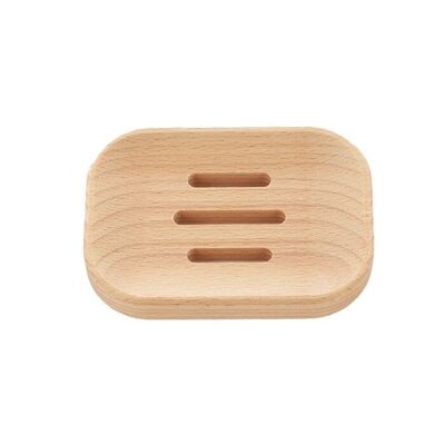 Beech wood soap dish