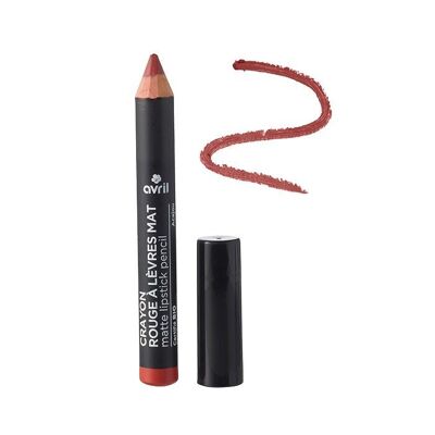 Mahogany certified organic matte lipstick pencil