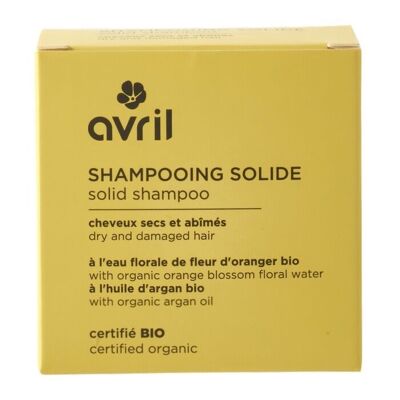 Shampooing solide cheveux secs et abîmés 85g certifié bio