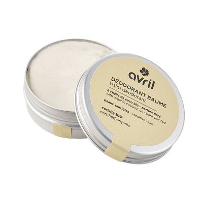 Deodorant balm for sensitive skin - tiaré perfume 75g certified organic
