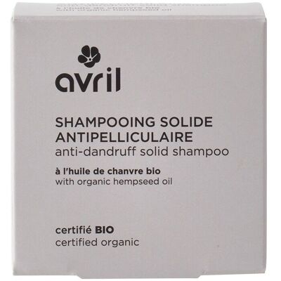 Solid anti-dandruff shampoo 60g certified organic