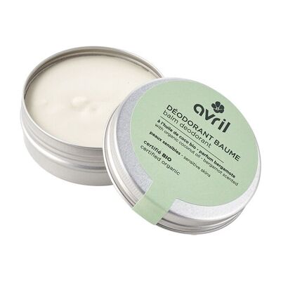 Deodorant balm for sensitive skin - bergamot scent 75g certified organic