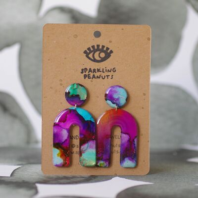 Pendientes | Pieza única | Arco Multicolor