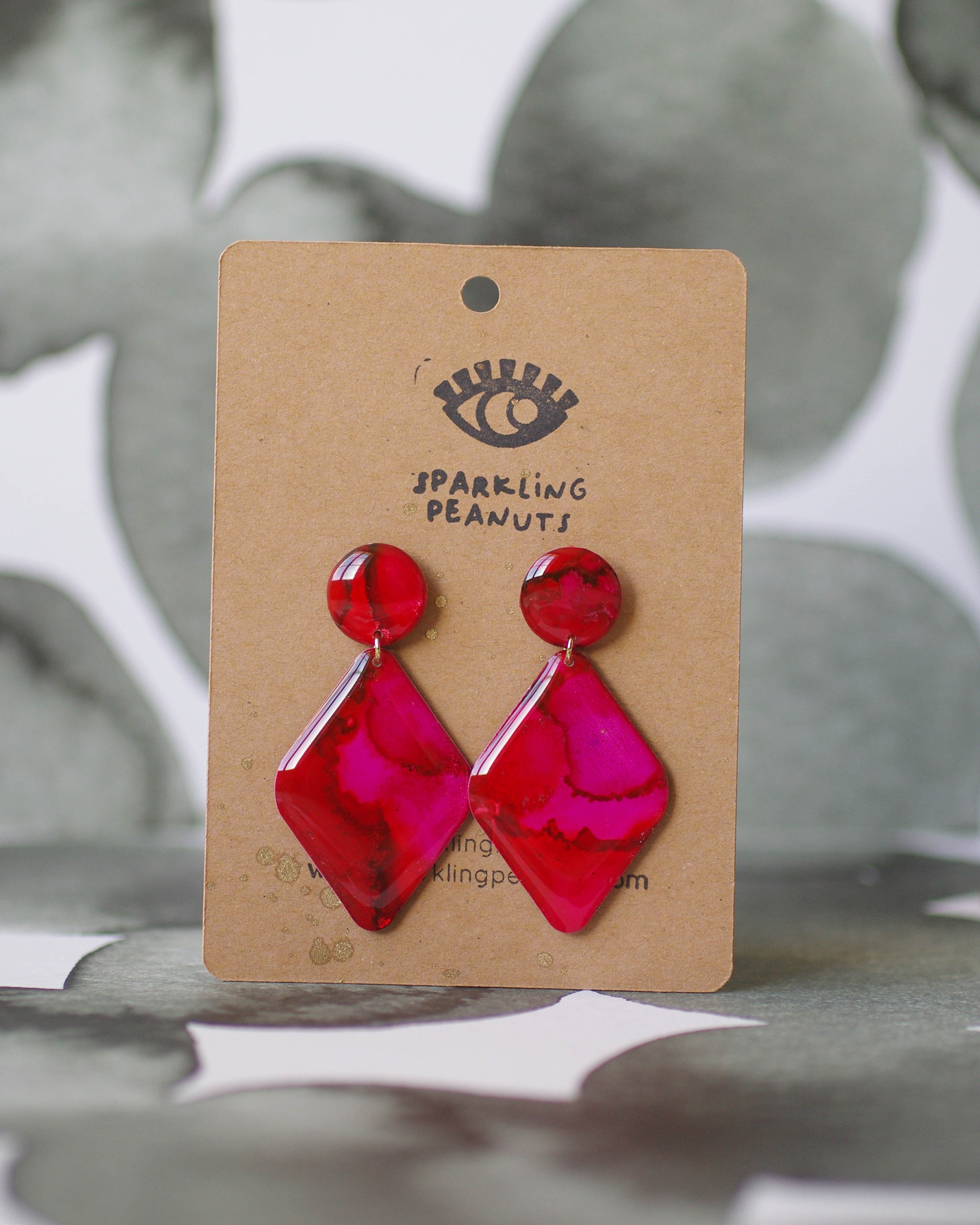 Boucles d'oreilles | Pièce unique | Diam rose
