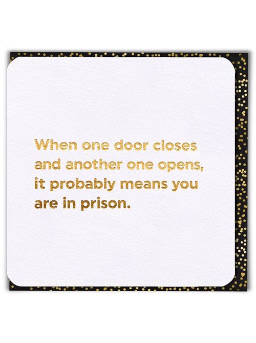 Funny Birthday Card - One Door Closes