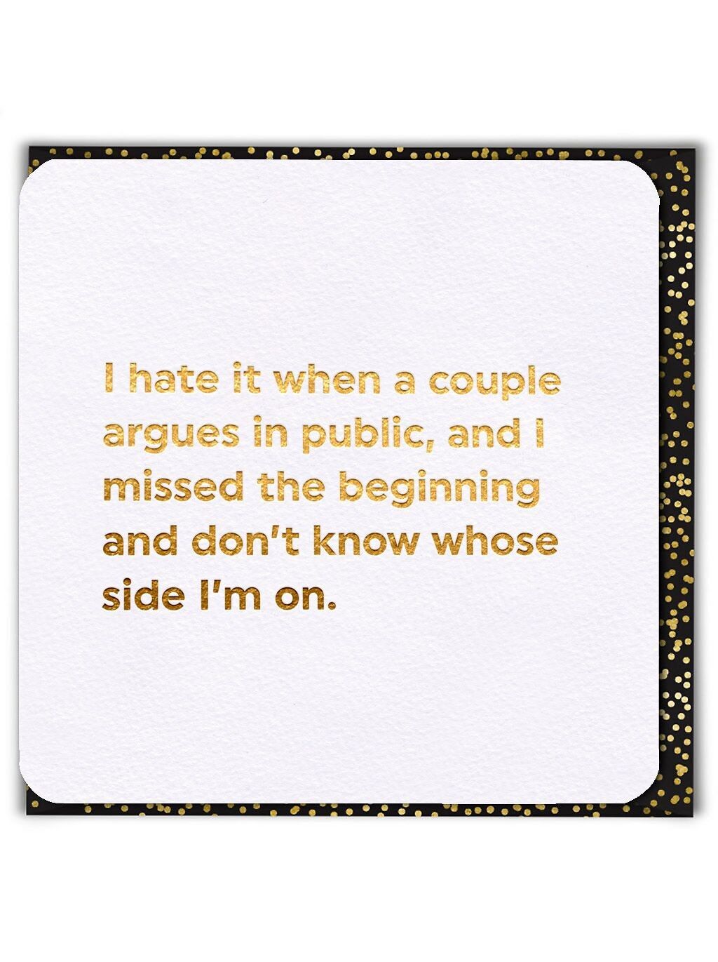 Tarjeta de cumpleaños divertida - Argumento de pareja