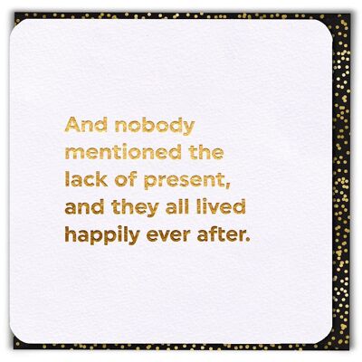 Funny Birthday Card - Lack Of Present