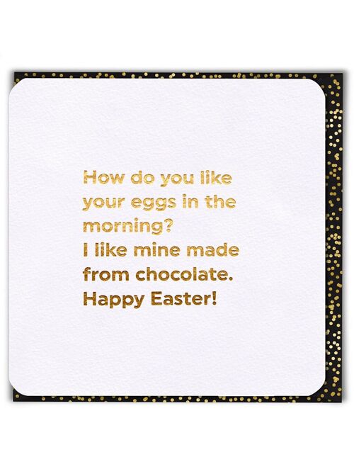 Funny Easter Card - Easter Eggs In The Morning Easter