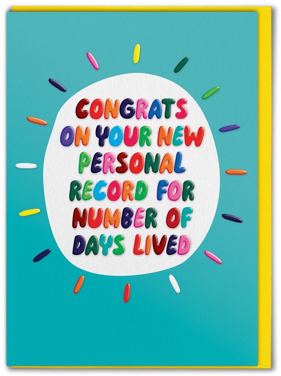 Divertente biglietto di compleanno in rilievo – Documento personale