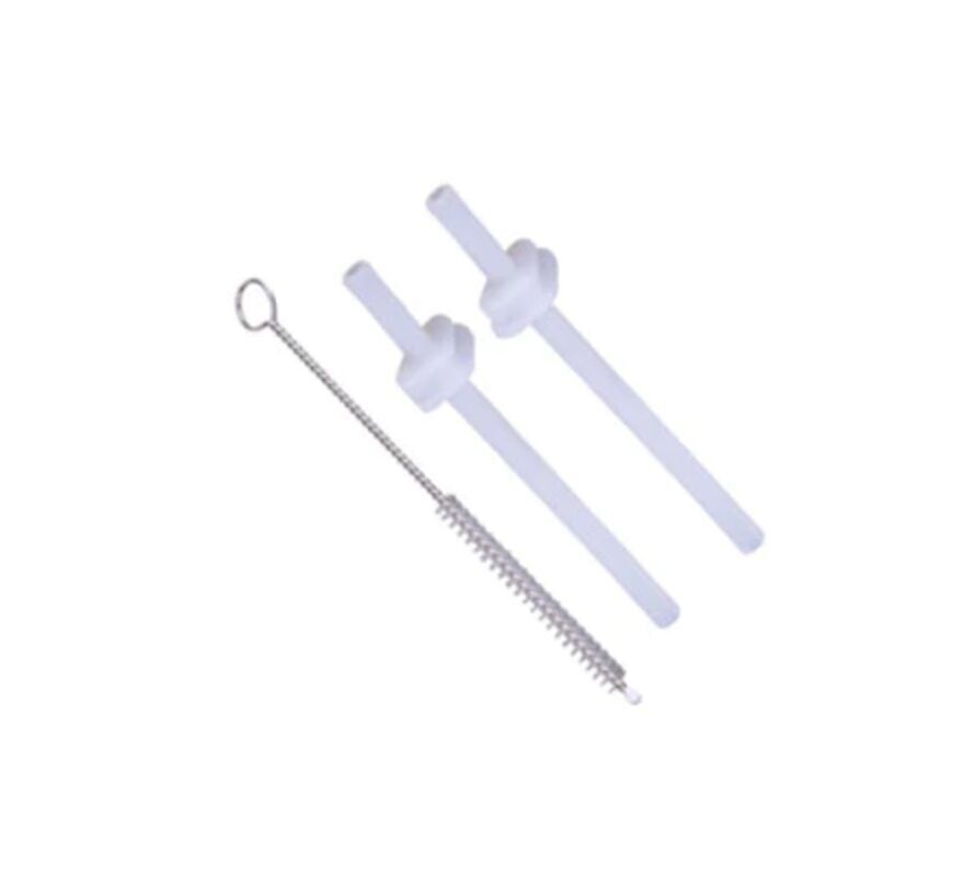 Set mit 2 Silikonstrohhalmen und TumTum-Bürste