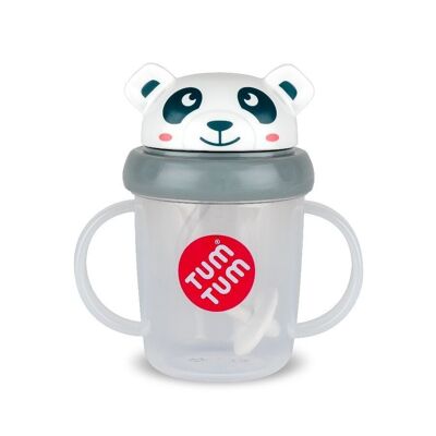 Leak-proof cup with weighted straw - Panda