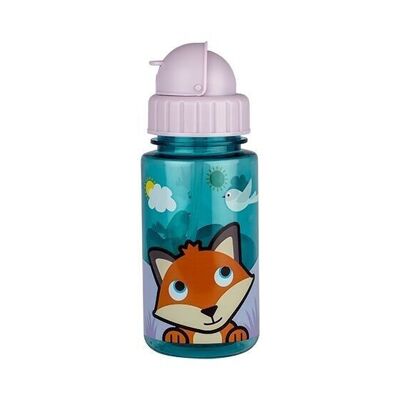 Felicity the Fox water bottle with straw