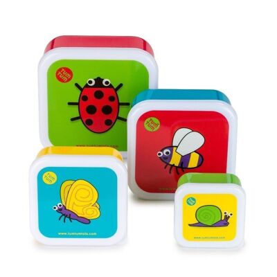 Lot de 4 boîtes gigognes - Ladybird