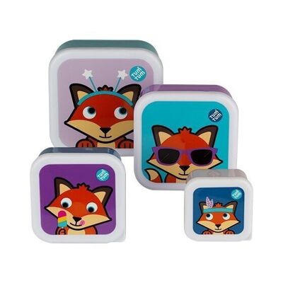 Set of 4 nesting boxes - Felicity the fox