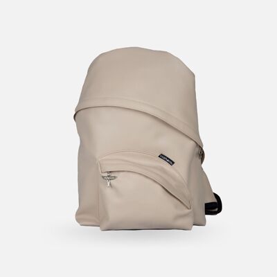 Pilot Bag | beige single shoulder strap vegan backpack