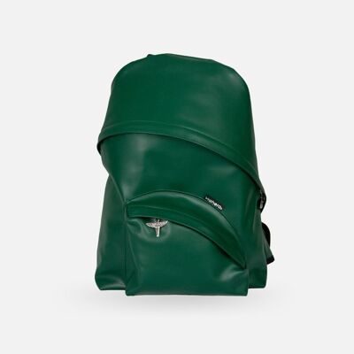 Pilot Bag | forest green vegan single shoulder strap backpack