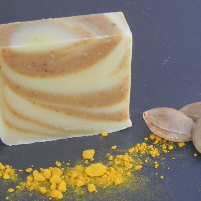 Organic care soap with donkey milk & patchouli, cold saponified - Bonne Mine