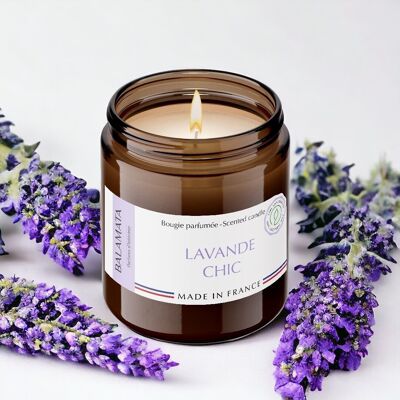 Lavendel-Chic – Duftkerze 140 g – En Provence