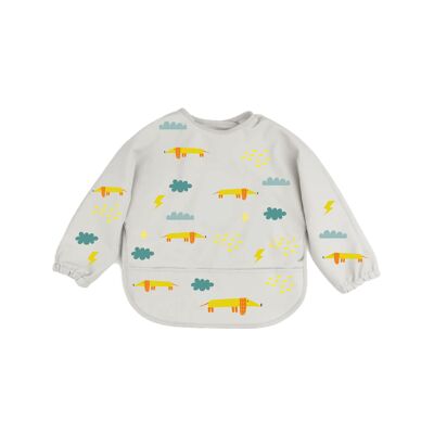 Baby Long Sleeve Bib Flying Dog