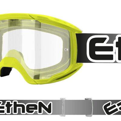 MASQUE MOTO TOUT-TERRAIN AVEC LENTILLE ANTIBUÉE TRANSPARENTE MODÈLE OTG06